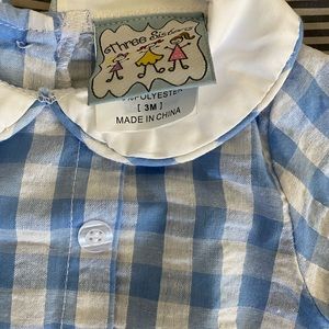 Three Sisters gingham collared bubble